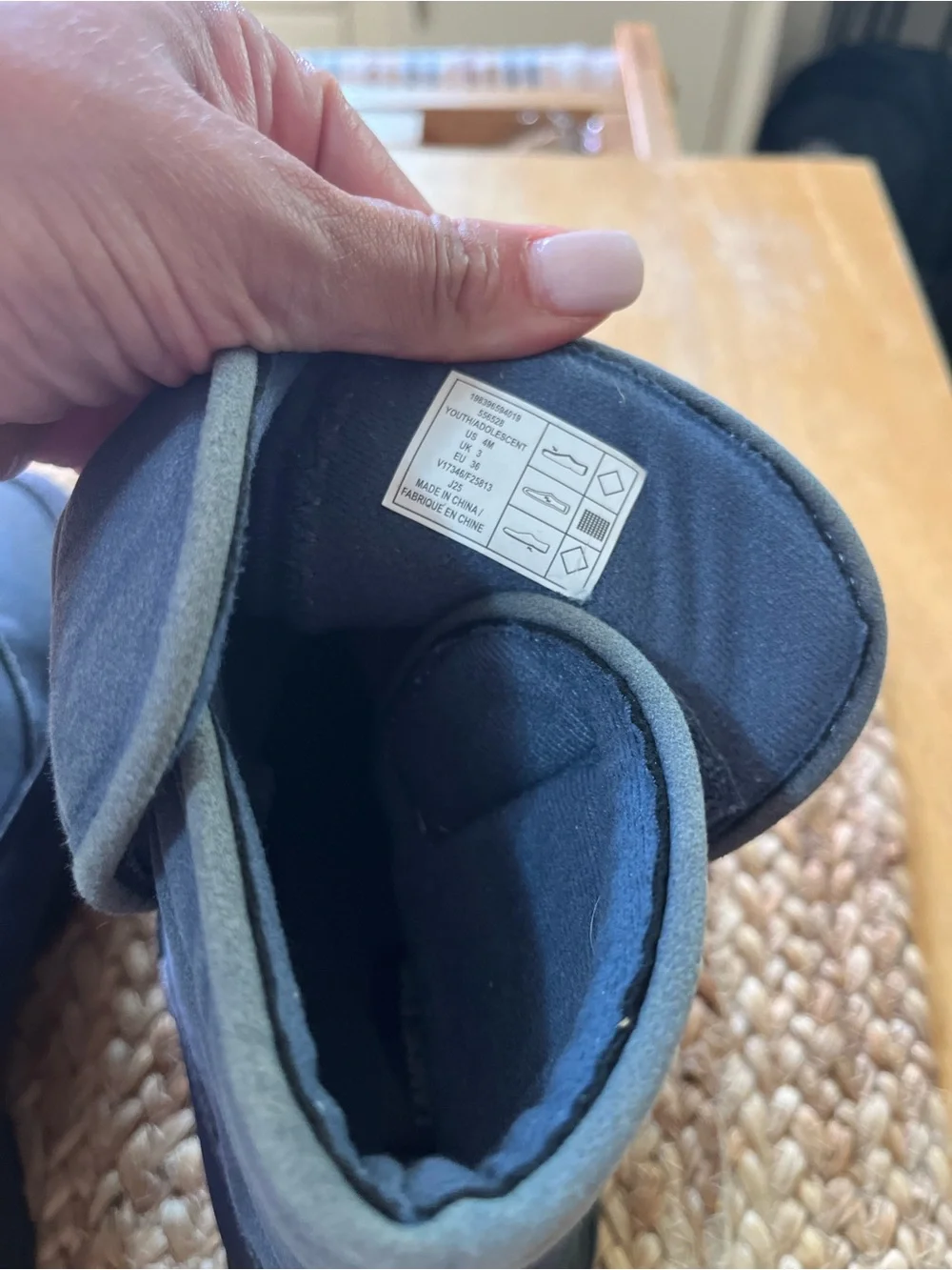 Lands' End Navy Kids Snow Boots